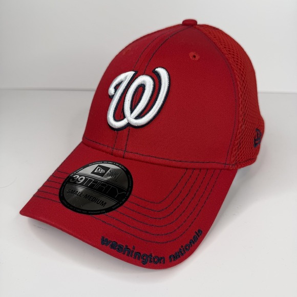 New Era Other - Washington Nationals Hat Cap Fitted Mens S/M Red MLB Baseball 39THIRTY New Era
